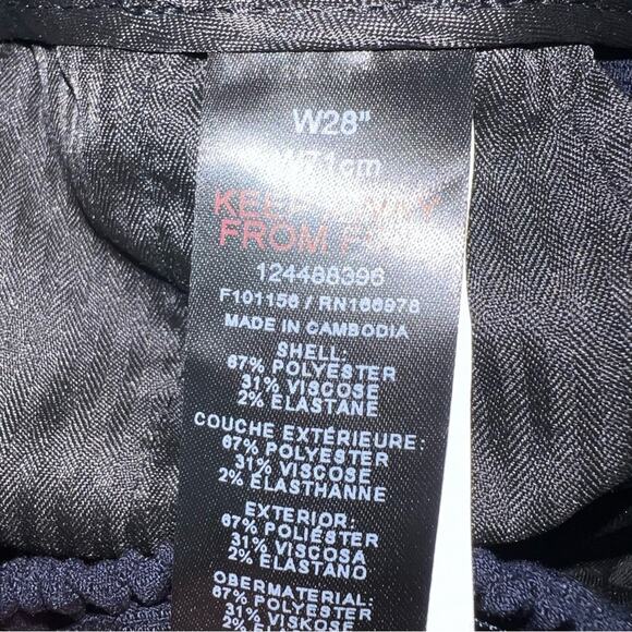 TOPMAN NWT Men's Size 28 Navy Blue Ripstop Shorts with Stretch Elastic - Picture 7 of 8